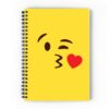 Smooch Emoji Spiral Notebook